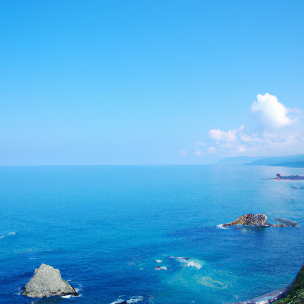 美しい北海道の海での散骨